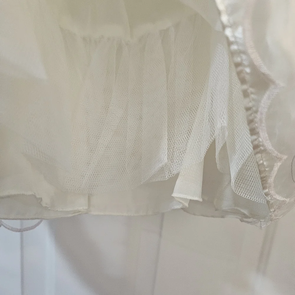 Elegant White Floral Kids Dress